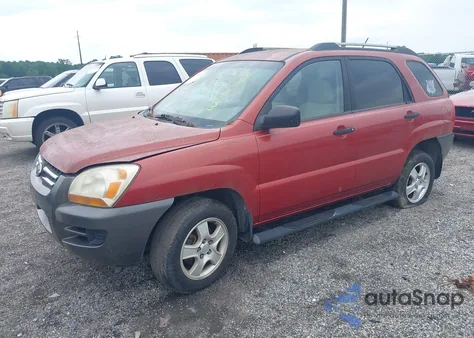 2008 Kia Sportage Lx z USA, uszkodzony, nr VIN KNDJF724087527843